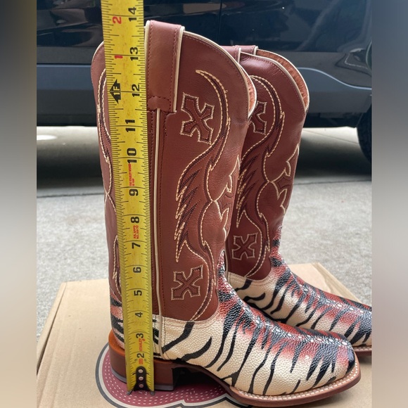 Nocona Boots Black Tiger Ray size 8.5 - Picture 4 of 10